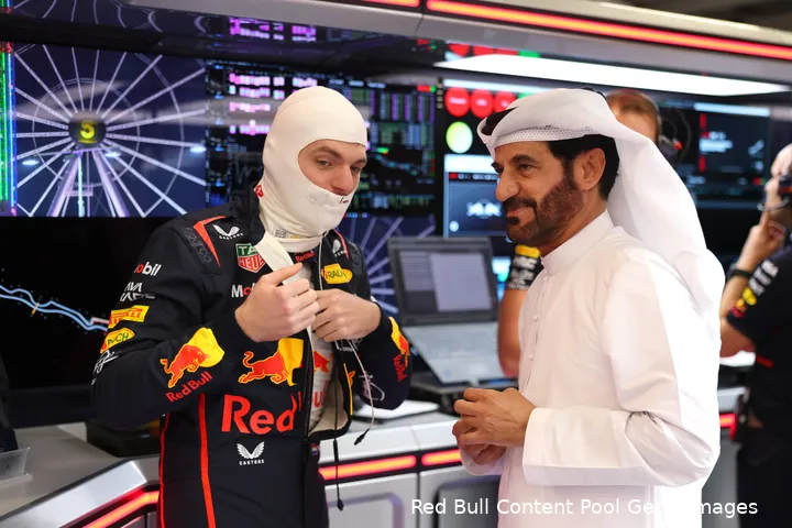 red bull racing max verstappen mohammed ben sulayem gp saoedi arabie 2025 zondag 2 3