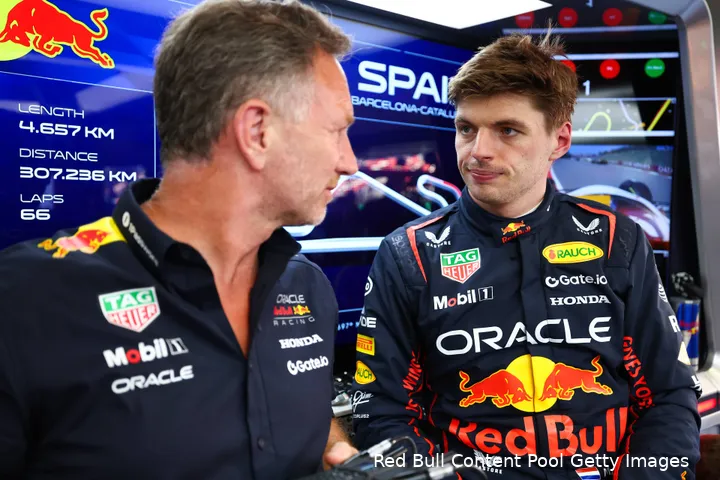 max verstappen red bull racing gp spanje 2025 vrijdag christian horner