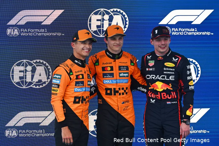 max verstappen red bull racing gp spanje 2025 zaterdag kwalificatie mclaren lando norris oscar piastri 3