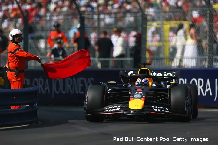 <i>Verstappen kreeg geen rode vlag in de race.</i>