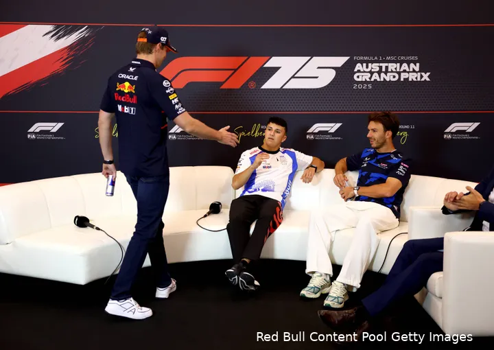 max verstappen mediadag oostenrijk 2025 persco gasly hadjar
