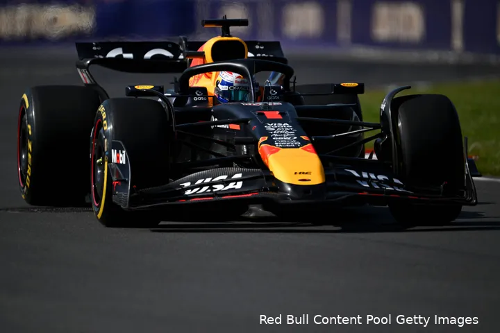 Verstappen koos voor de gele band in zijn laatste run.