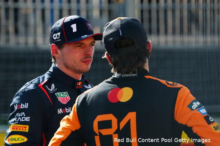 max verstappen red bull racing oscar piastri mclaren gp canada zaterdag 2025