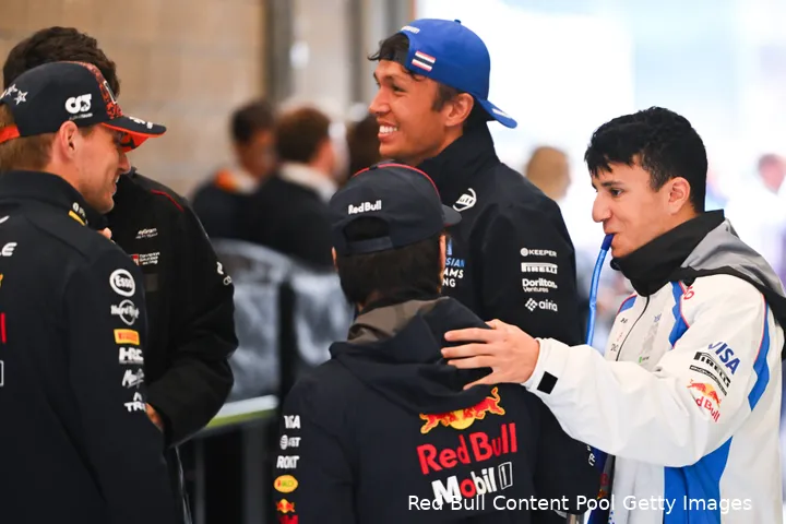 max-verstappen-alexander-albon-yuki-tsunoda-isack-hadjar-belgie-zondag