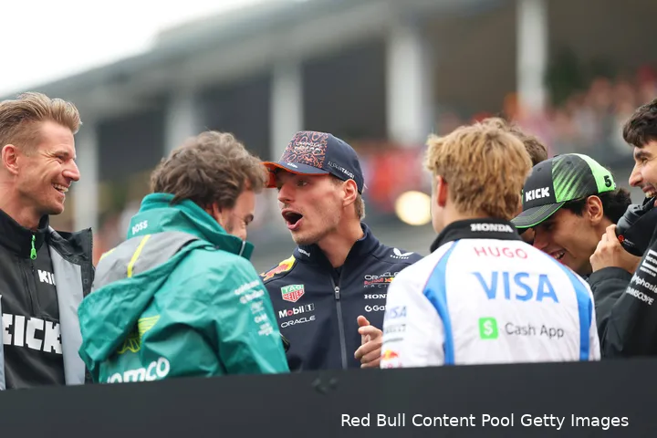 red-bull-racing-max-verstappen-stake-sauber-nico-hulkenberg-gabriel-bortoleto-liam-lawson-haas-esteban-ocon-aston-martin-fernando-alonso-gp-belgie-2025-zondag