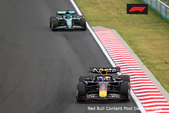 max-verstappen-red-bull-racing-gp-hongarije-2025-zondag-lance-stroll