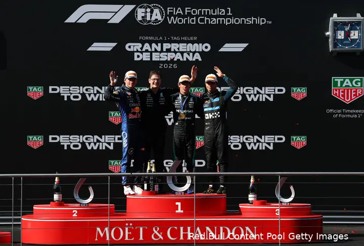 podium-lando-norris-mclaren-kimi-antonelli-mercedes-max-verstappen-red-bull-racing-gp-spanje-2026-zondag
