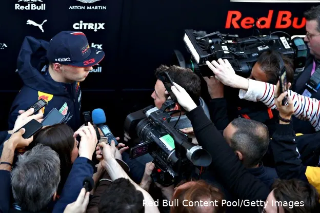 Max Verstappen media interview Red Bull Racing