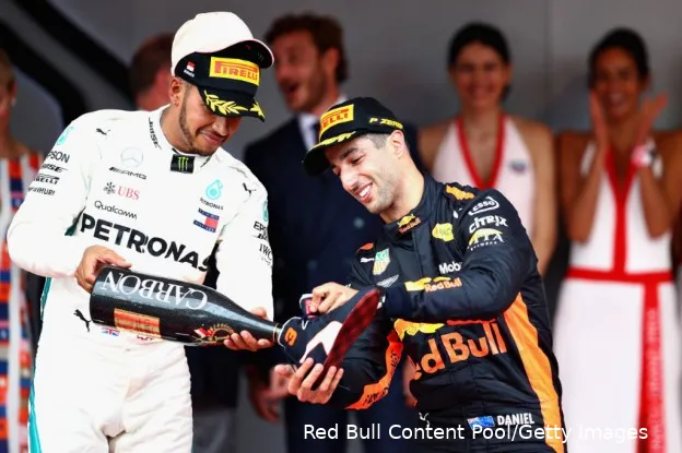 Daniel ricciardo lewis hamilton gp monaco 2018 woordgrap