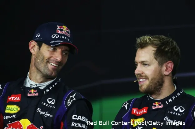 Mark Webber Sebastian Vettel Red Bull 2013