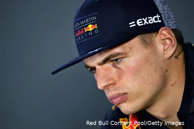 Max Verstappen boos