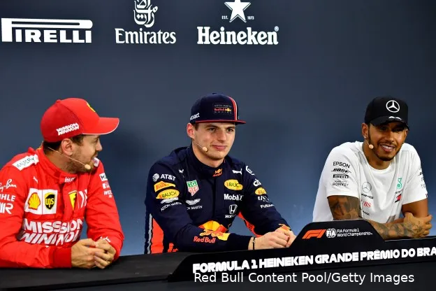 Sebastian Vettel Max Verstappen Lewis Hamilton