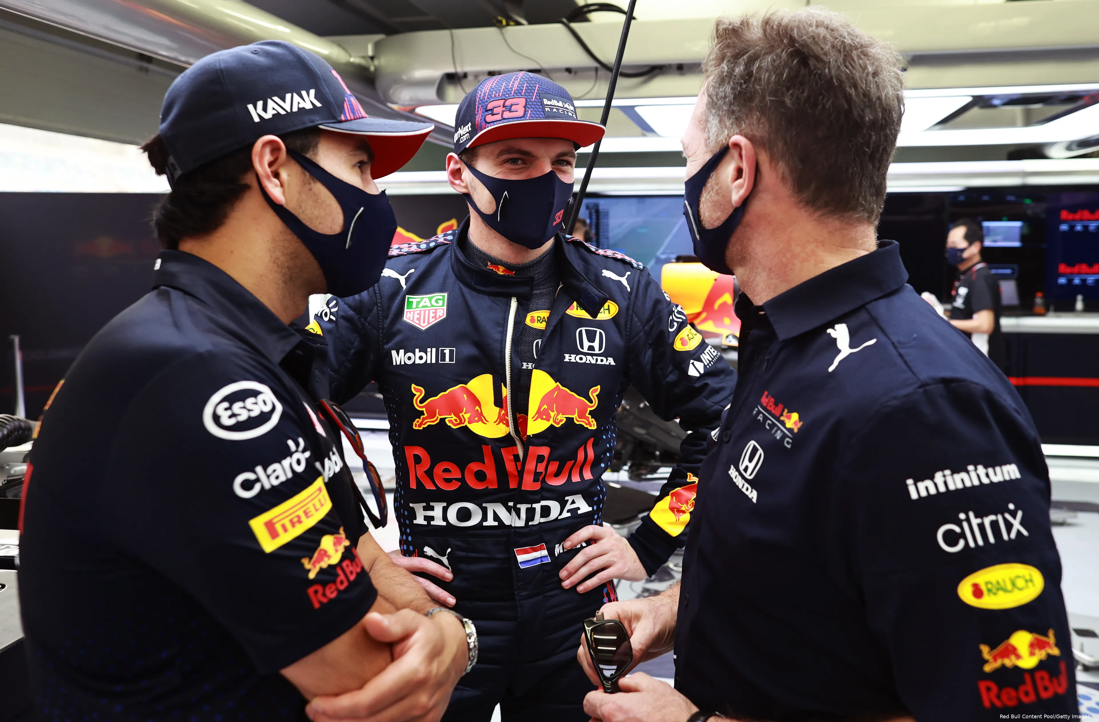 Max Verstappen Sergio Perez Christian Horner