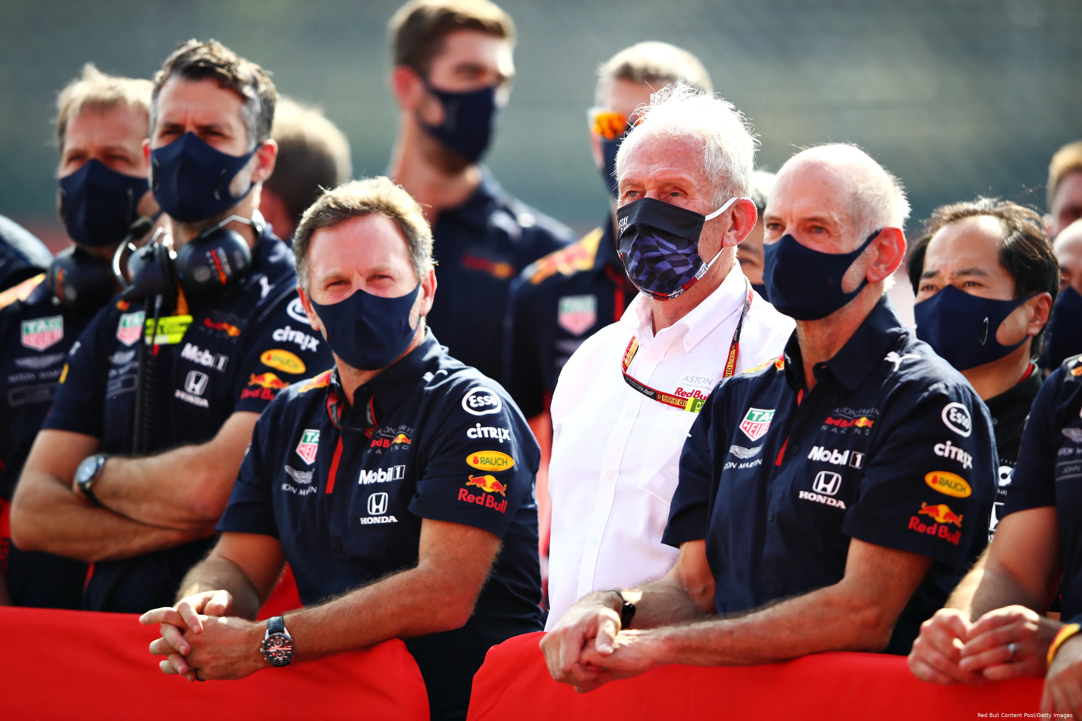 Christian Horner Helmut Marko Adrian Newey
