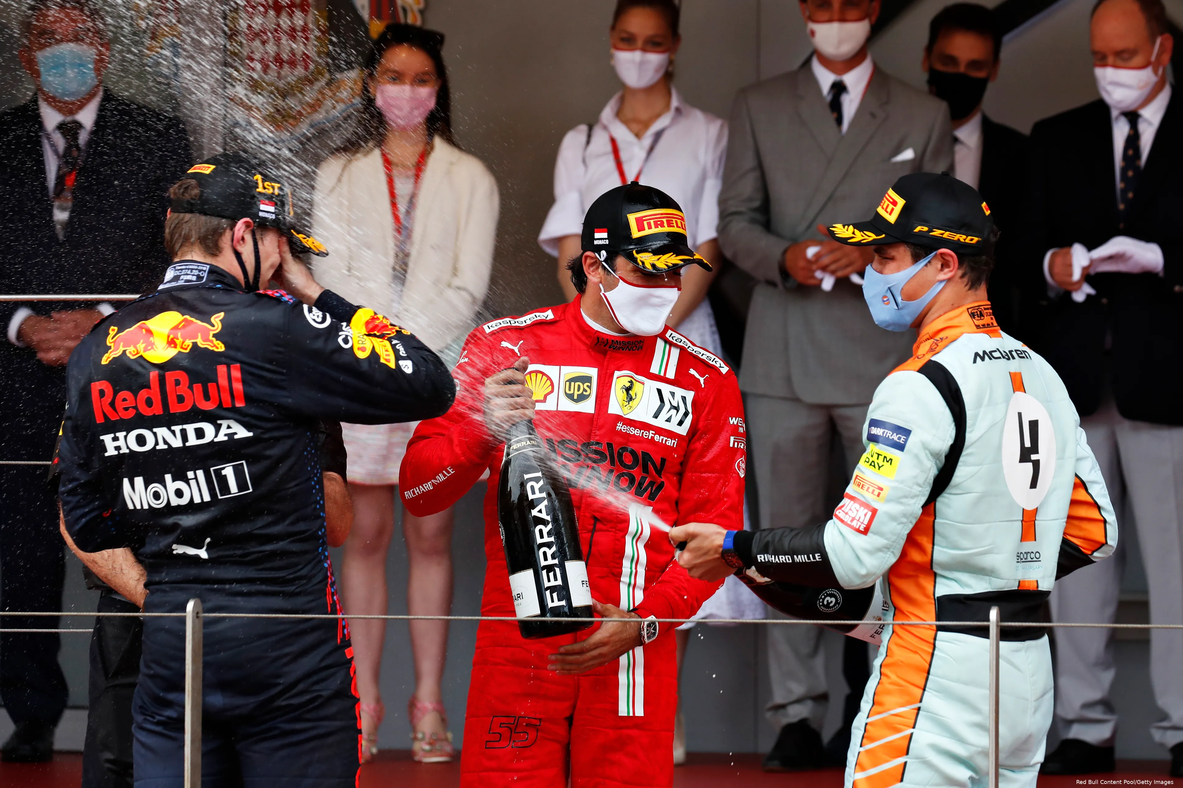 max verstappen carlos sainz lando norris podium gp monaco