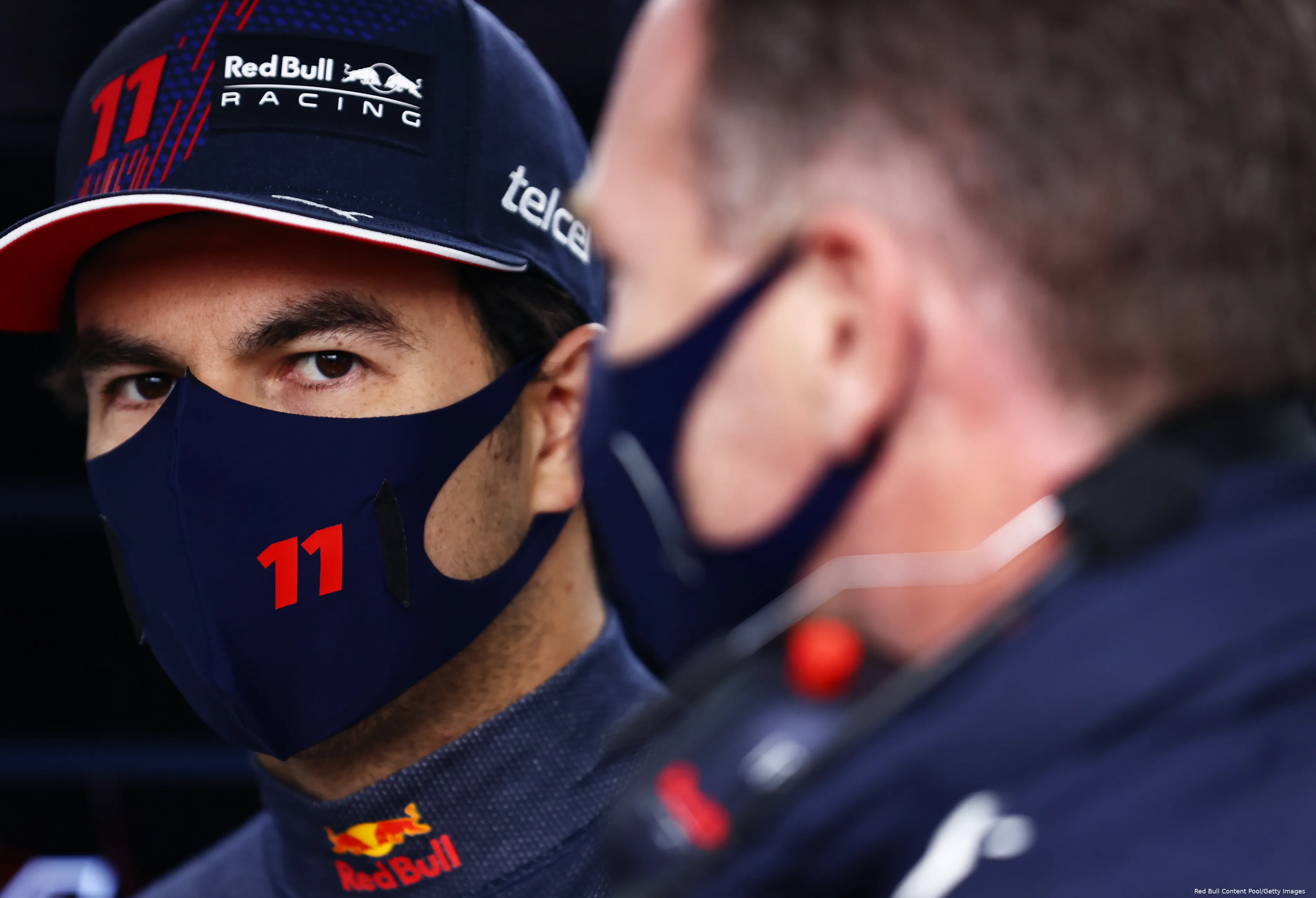 Sergio Perez Christian Horner Red Bull Racing
