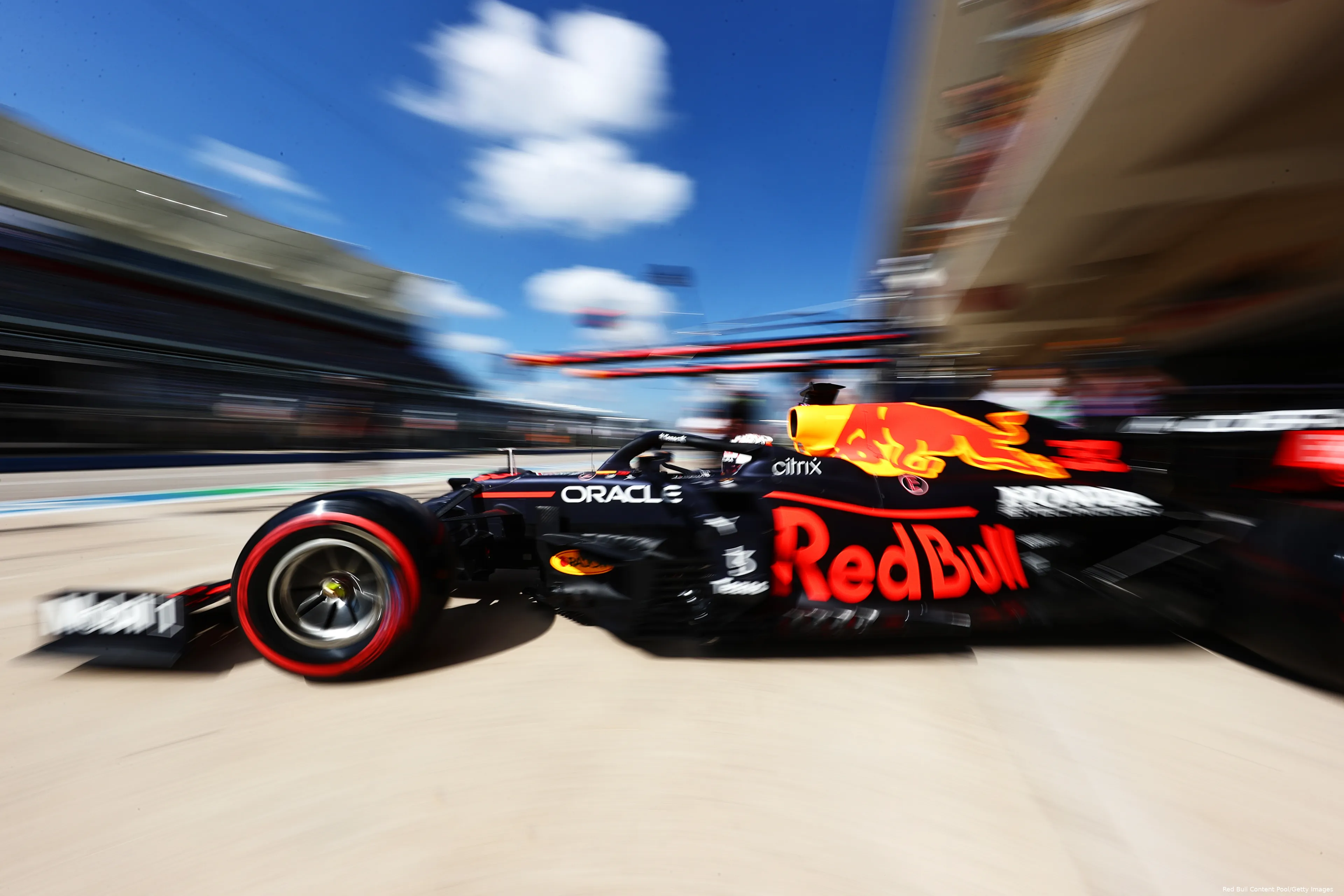 Verstappen VT1 uitrijden Amerika 2021