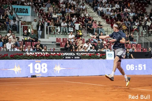 Andrey Rublev en la final del Madrid Open