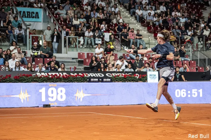 Andrey Rublev en la final del Madrid Open