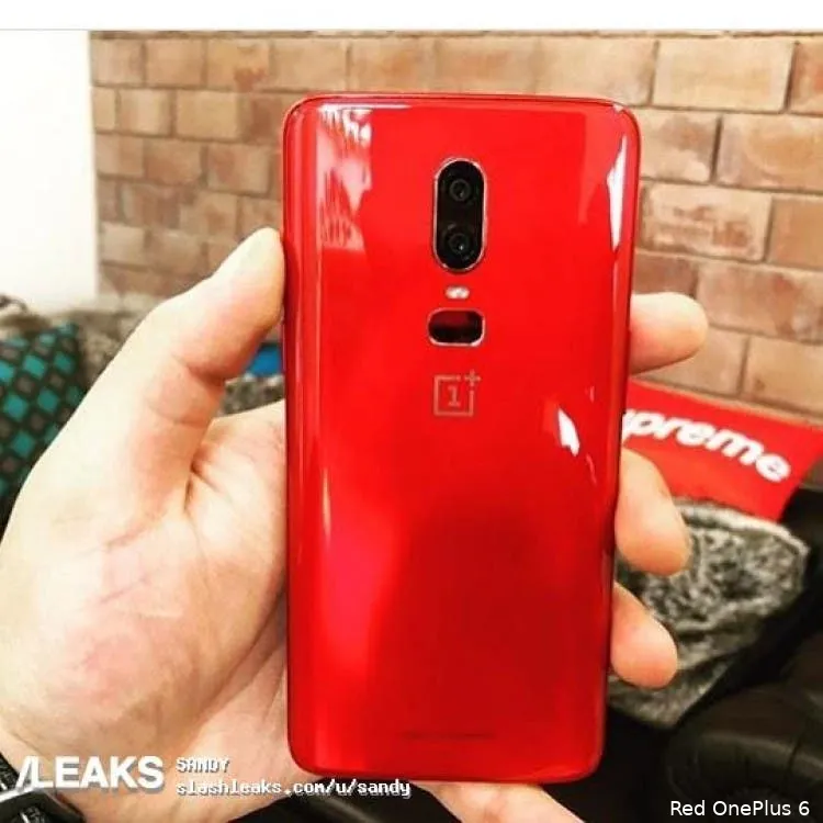 red oneplus 6 b