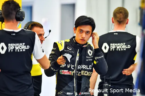 Zhou behoort tot het talentenprogramma van Alpine, voorheen Renault. (Foto: Renault Sport Media)
