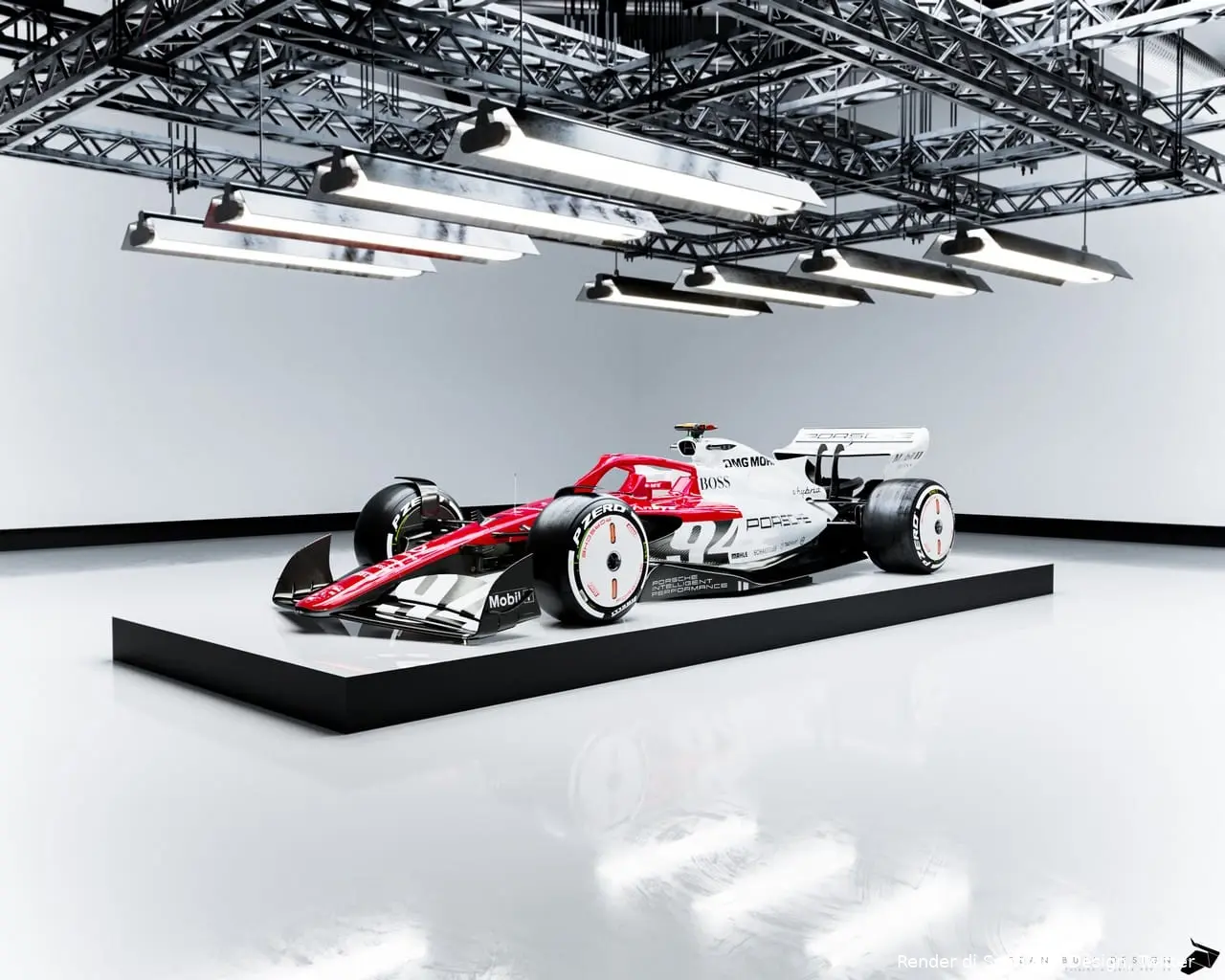 porsche f1 render sean bull design
