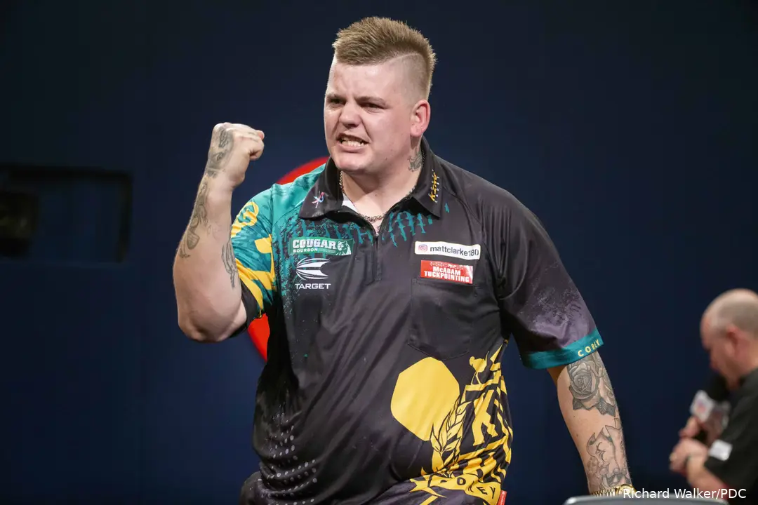 Corey Cadby celebrating