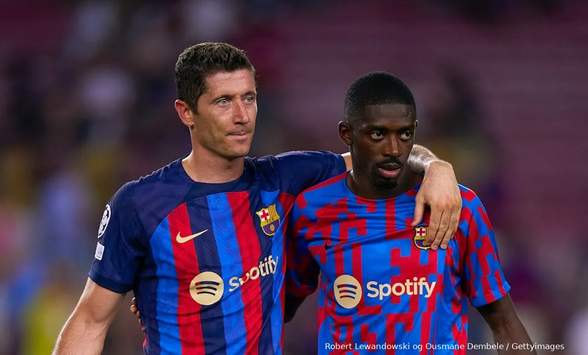 robert lewandowski ousmane dembele barca