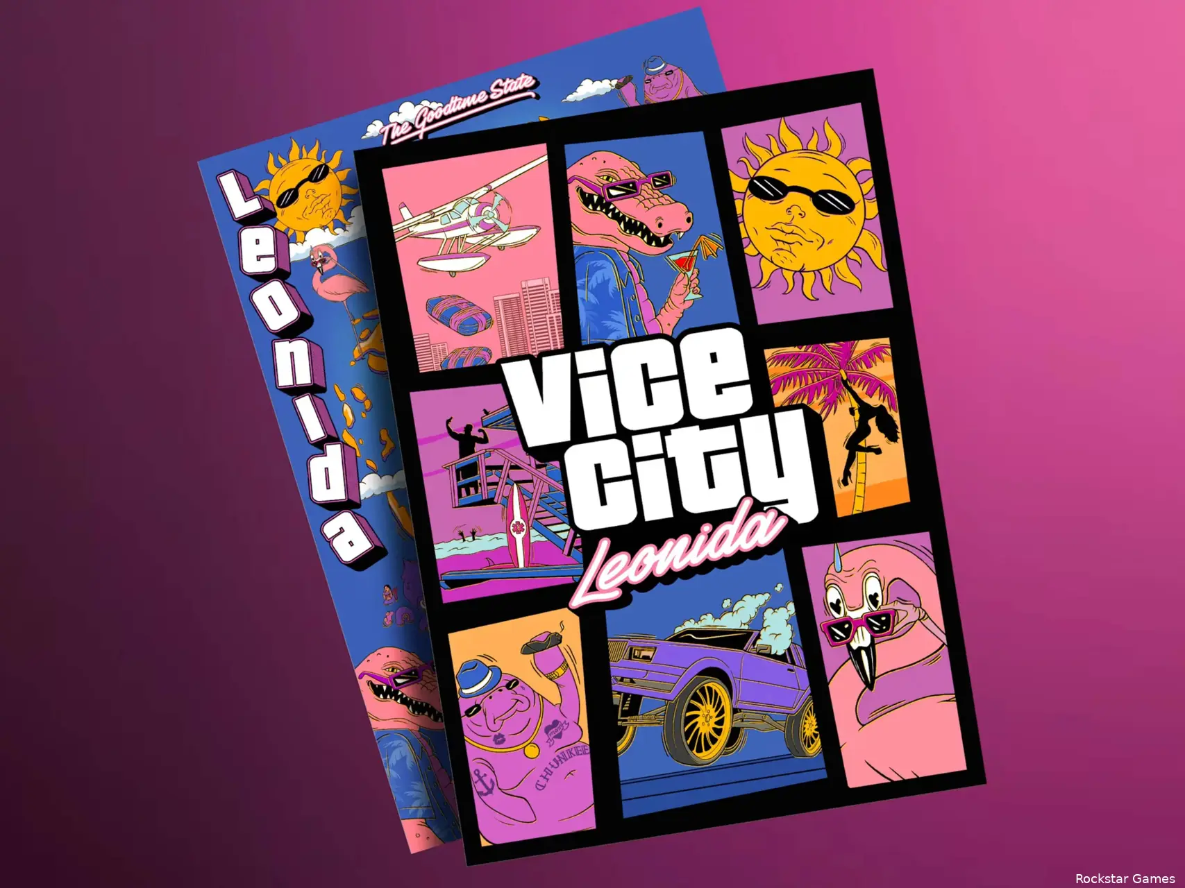 GTA VI Collectors Box posters met map