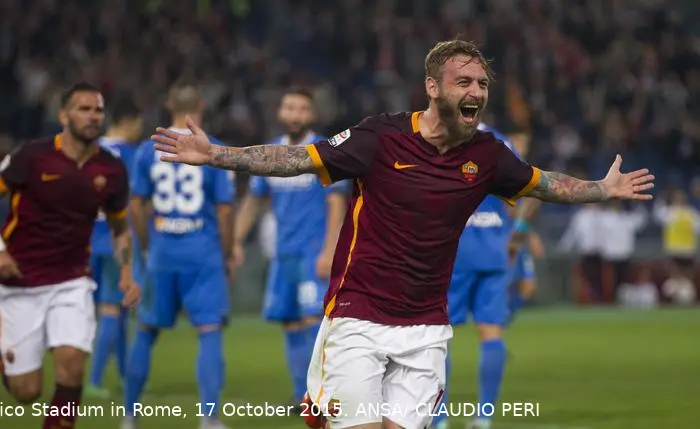 de rossi esultanza roma empoli