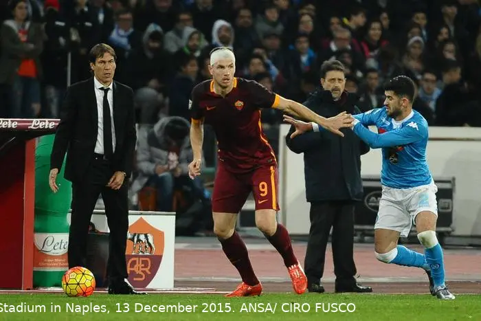 dzeko napoli roma