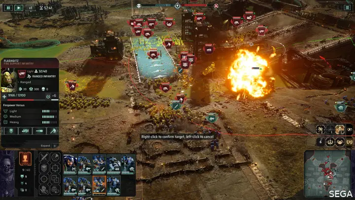 Total War Warhammer 40k slagveld