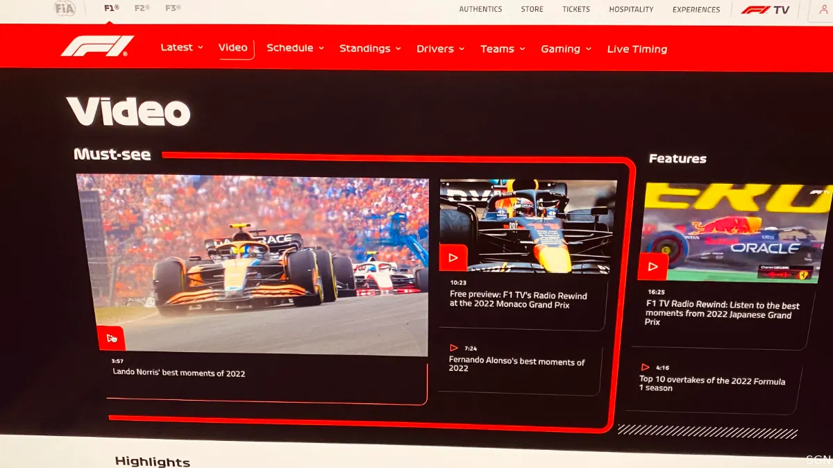 streaming f1 tv