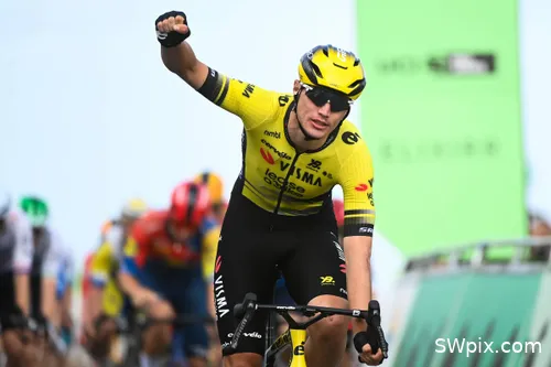 Wout Van Aert hat Olav Kooij in den vergangenen Saison mehrmals als Leadout unterstützt. @SWpix.com