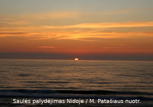 Saulės palydėjimas Nidoje / M. Patašiaus nuotr.