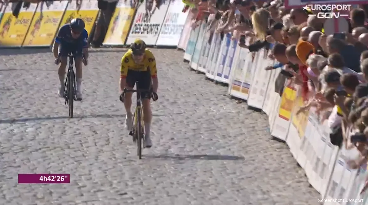 Hagenes on his way to stage victory in the fifth stage of the Four Days of Dunkirk