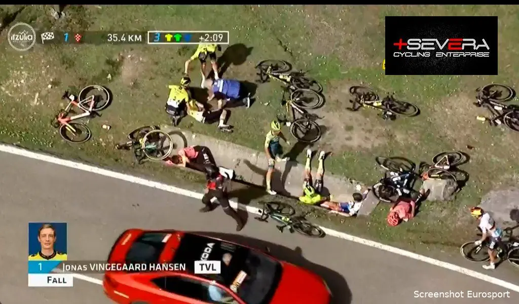 crash vingegaard roglic