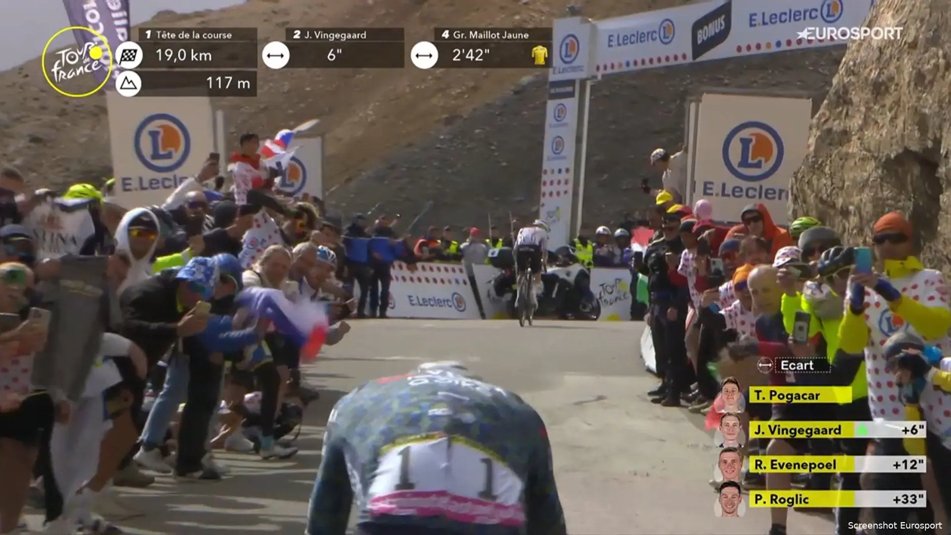 vingegaard pogacar galibier