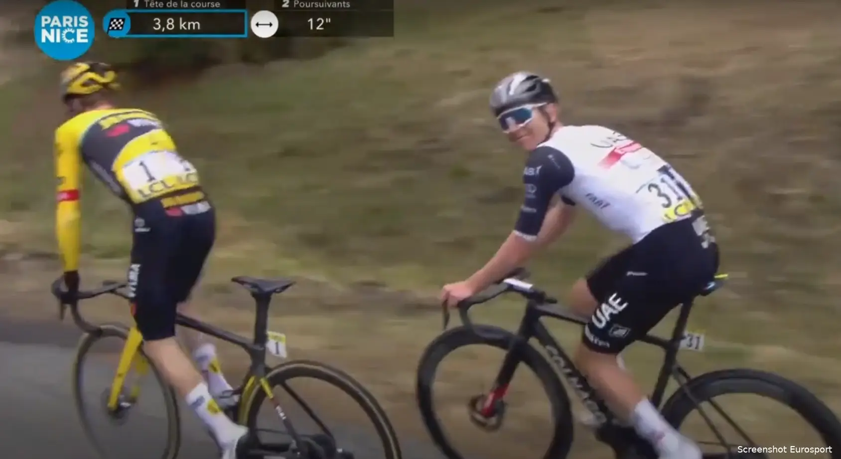 vingegaard pogacar paris nice 2023