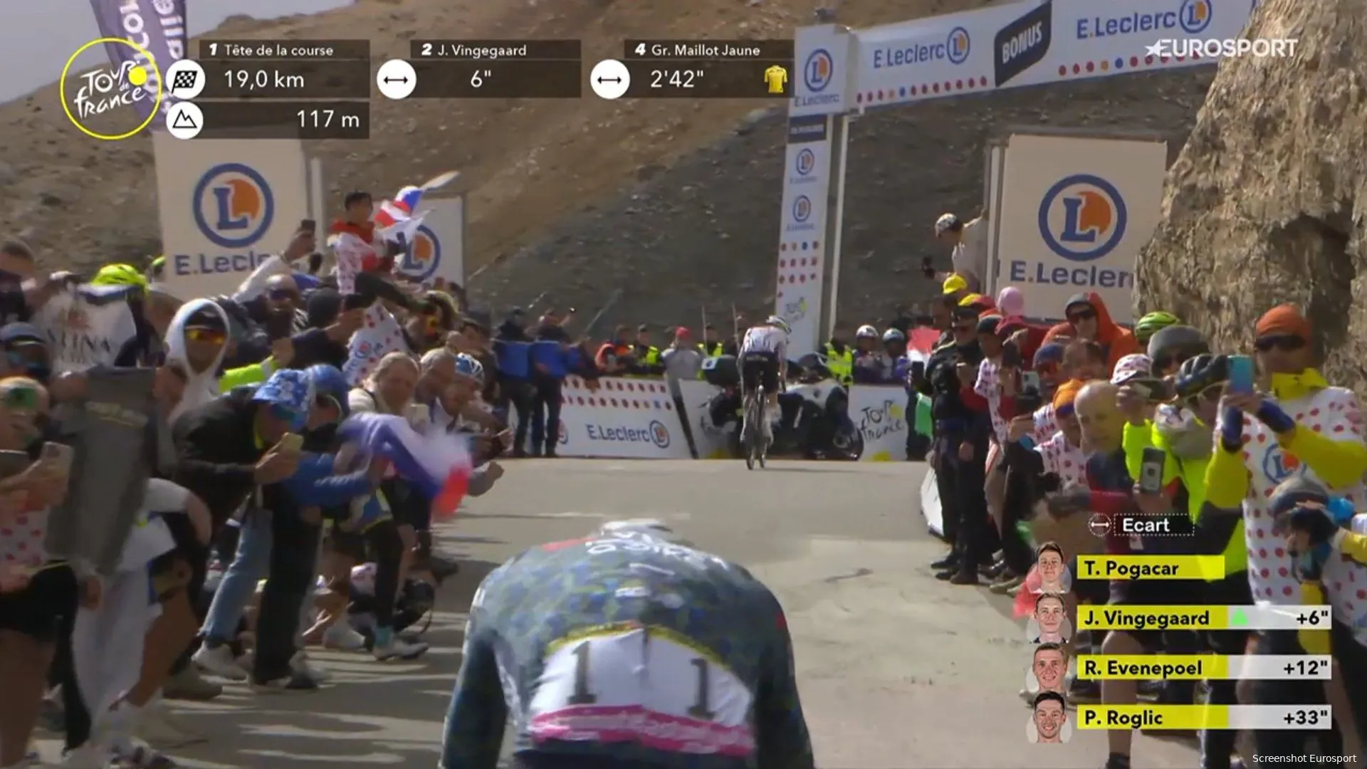 vingegaard pogacar galibier