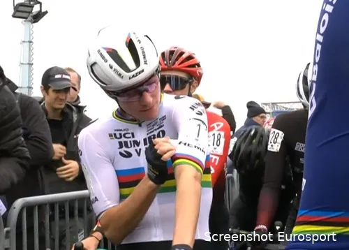 Marianne Vos verdedigde haar wereldtitel in het veld niet in Hoogerheide