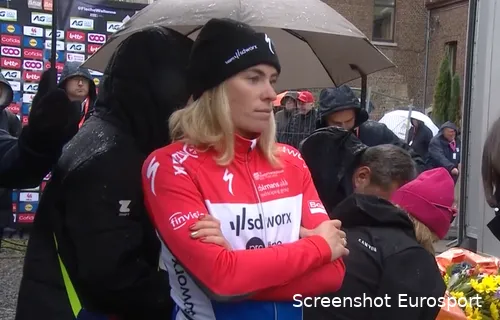 Vollering also looked crestfallen after place two in the Flèche Wallonne