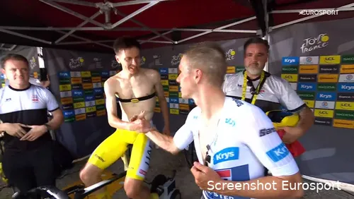 After the race, Pogacar also made sure to congratulate Evenepoel