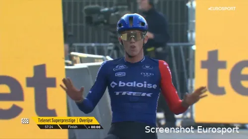 <i>Bart Wellens is very pleased with the form of Thibau Nys</i>.