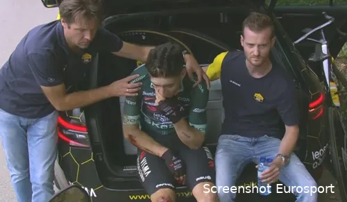 Van Aert had to fight hard after his fall in La Vuelta