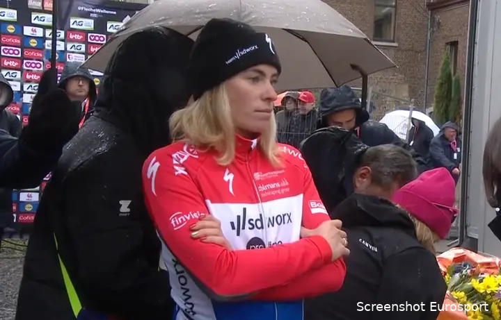 Vollering also looked crestfallen after place two in the Flèche Wallonne