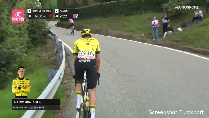 Olav Kooij sustained some physical damage on day two