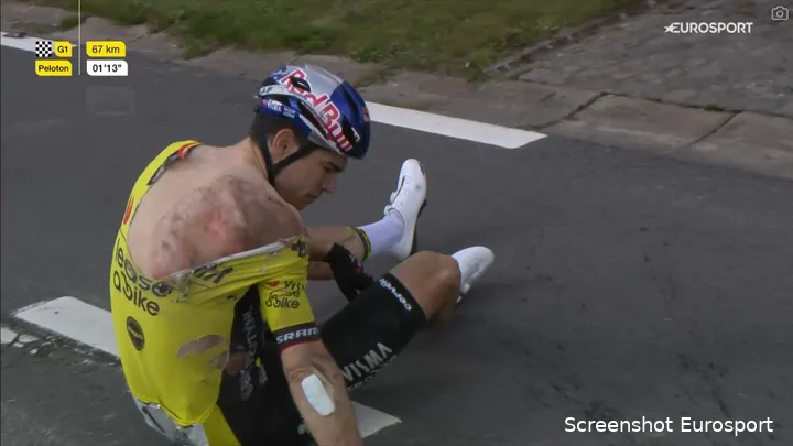 Van Aert also looked terrible in Dwars door Vlaanderen....