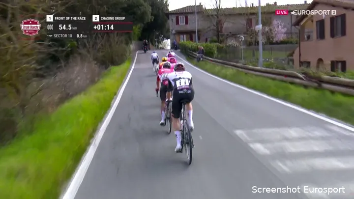 Healy made a big impression in the chasing group