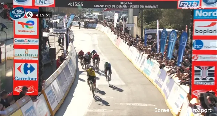 Brennan won his first race with the pro's in the GP Denain